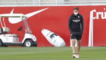 Lopetegui, en un entrenamiento reciente.