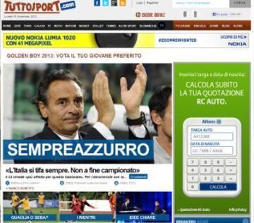 Portadas de la prensa extranjera