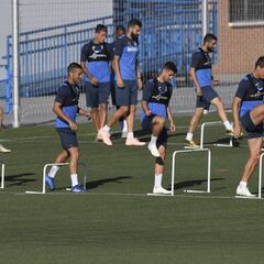El Leganés se entrena con la duda de Carrillo para el Barça
