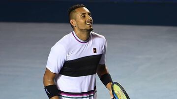 Kyrgios, feliz por clasificarse a la final de Acapulco.