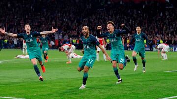 El agónico gol de Lucas para clasificar al Tottenham a la final en el Estadio Metropolitano.