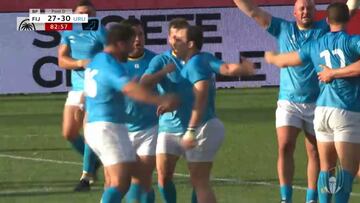 Victoria histórica de Uruguay ante Fiji en Japón