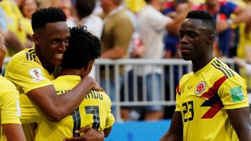 Selección Colombia durante el Mundial de Rusia 2018