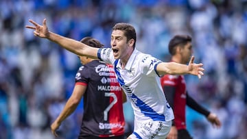 during the game Puebla vs Atlas, corresponding to second leg match Quarterfinal of the Torneo Clausura Guard1anes 2021 of the Liga BBVA MX, at Cuauhtemoc Stadium, on May 15, 2021.
 
 &amp;lt;br&amp;gt;&amp;lt;br&amp;gt;
 
 durante el partido Puebla vs Atl