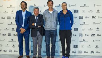 Feliciano López, Manuel Santana, Andy Murray y Petra Kvitova.