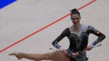 La leonesa Carolina Rodriguez, durante una actuaci&oacute;n en Viena.