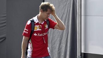 Sebastian Vettel durante el GP Italia 2016.