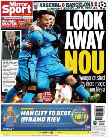 Portadas de la prensa mundial