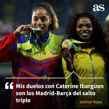 La venezolana Yulimar Rojas habló de su rivalidad con Caterine Ibargüen y lo que eso representa en el atletismo mundial