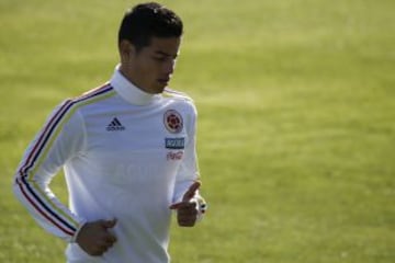 La Selección Colombia realizó su último entrenamiento en la Sede de la Universidad Católica San Carlos de Apoquindo.