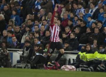 0-2. Etxeita celebró el segundo gol.