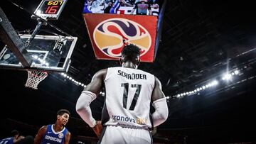 Dennis Schroder, durante el partido contra la República Dominicana.