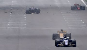 El accidente de Antonio Giovinazzi en imágenes