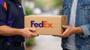 fedex paquete entrega reparto repartidor