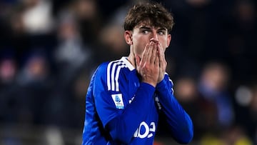 Nico Paz, en un partido con el Como italiano.