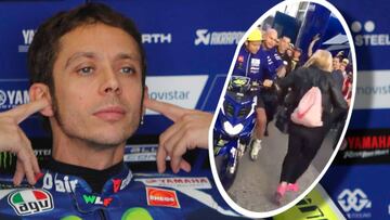 La aficionada quiere denunciar a Rossi, que le pide disculpas