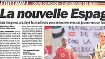 <b>LA NUEVA ESPAÑA. </b>L?Equipe destaca la juventud de la Selección.