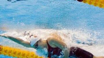 <b>SIN METAL. </b>Mireia Belmonte, la gran baza de la natación española, sólo logró meterse en una final de las cuatro pruebas inscritas.