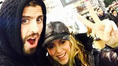 Gerard Piqué y Shakira en Tokio.