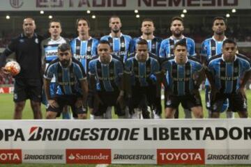 Los once titulares del Gremio de Porto Alegre.