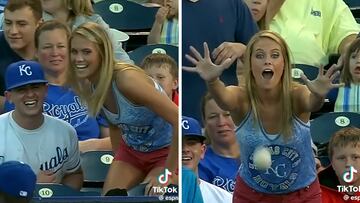 ¡5M de visitas y subiendo! Lo que le sucedió a esta mujer cuando estaba a punto de atrapar la pelota