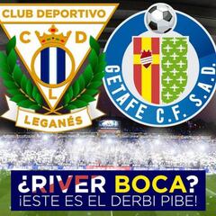 Leganés - Getafe: "¡Éste es el derbi pibe!"
