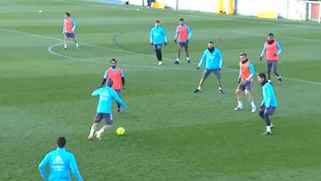 Sergio Ramos, ausente en el primer entrenamiento del año