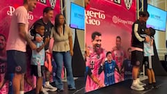 Messi cumple el sueño de un pequeño aficionado de Puerto Rico