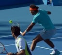 Nadal cae en dobles y debutará mañana en individuales