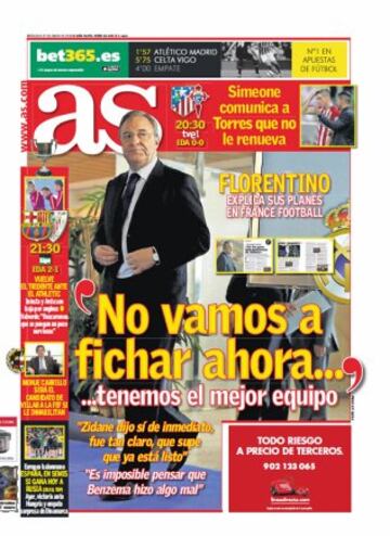 Las portadas de AS de enero
