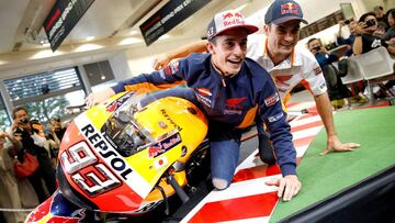 Marc M&aacute;rquez y Dani Pedrosa en Jap&oacute;n 2016.