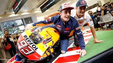 Marc M&aacute;rquez y Dani Pedrosa en Jap&oacute;n 2016.