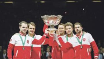 Suiza solo ha podido celebrar una vez en Copa Davis.