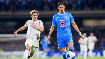 during the Semi-Finals second leg match between Cruz Azul and Tigres UANL as part of the CONCACAF Champions Cup 2025, at Olimpico Universitario Stadium on May 01, 2025 in Mexico City, Mexico.