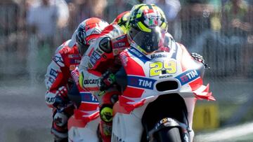 Iannone y Dovizioso con las Ducati en Austria.