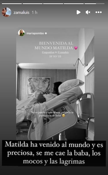 Marta Pombo da a luz a su primera hija