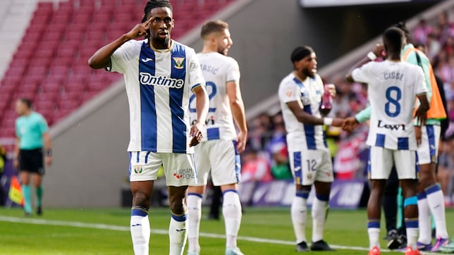 Neyou, primer gol del Leganés en el hogar del Atleti en Primera