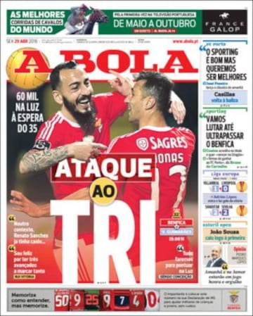 Portadas de la prensa mundial