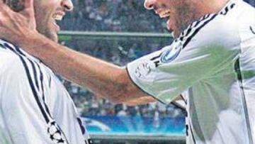 <b>LUIS NO ESTUVO ALLÍ.</b> A pesar de que tenía previsto ir al Bernabéu, Luis no apareció por el estadio, así que debió ver el doblete de Raúl por televisión. El seleccionador estaba dudando si convocar al siete para el partido del próximo día 7 ante Suecia, y ahora podría cambiar de opinión. Entre Raúl y Van Nistelrooy suman 102 goles en la Copa de Europa.