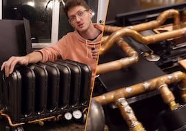 Rescatan un aparato del siglo XIX para crear un ordenador descomunal de más de 80 kilos: así es este PC steampunk de la vida real