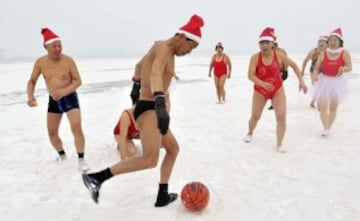 Los Papá Noel más divertidos del deporte