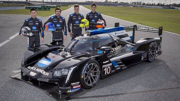 Kobayashi, Alonso, Van der Zande y Taylor con el Cadillac 10 de Daytona.