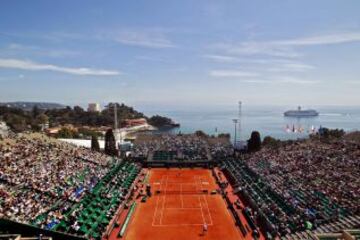 Panorámica de la pista central del Masters 1000 de Montecarlo Country club