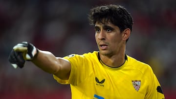 Sevilla goalkeeper Bono during the UEFA Champions League Group G match at the Ramon Sanchez Pizjuan Stadium in Seville, Spain. Picture date: Tuesday September 6, 2022. (Photo by Nick Potts/PA Images via Getty Images)
PUBLICADA 01/10/22 NA MA13 3COL