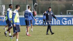 Rub&eacute;n de la Barrera tiene seis entrenamientos para preparar el duelo con el Pontevedra