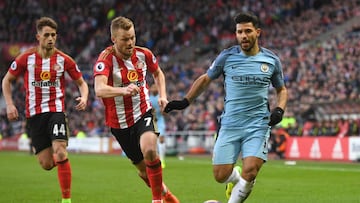 El City sin Claudio Bravo venció sin problemas al Sunderland