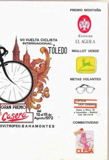 Cartel de la Vuelta a Toledo de 1972