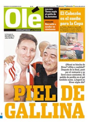 Portadas de la prensa mundial