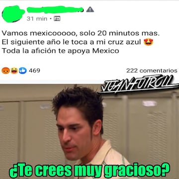 Los memes lloran la derrota de México ante Brasil