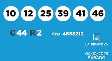 La Primitiva: comprobar los resultados del sorteo de hoy, sábado 4 de octubre